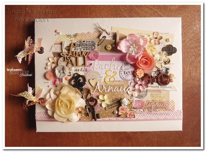 livre d'or Rachel & Arnaud - Snoopie's scrap creation (1b)