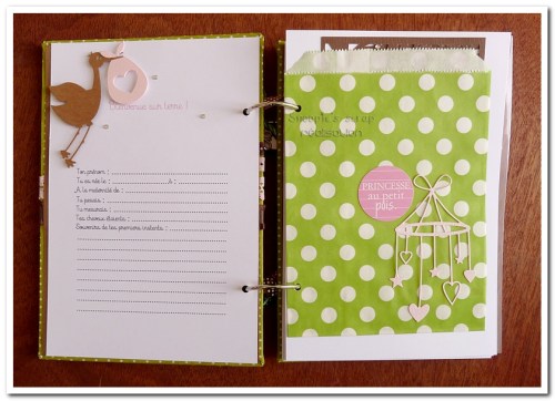 livre naissance victoire - vert, rose et marron - fôret enchantée (11)