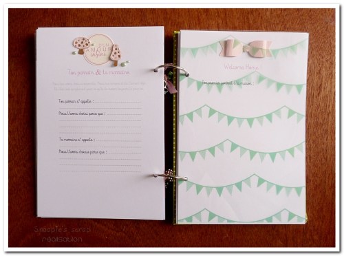 livre naissance victoire - vert, rose et marron - fôret enchantée (25)