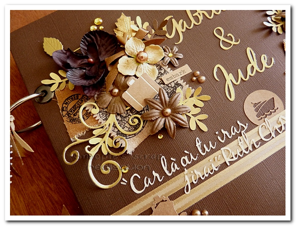 livre d'or Gabriella & Jude - 05.09.2015 - marron & or - voyage (3)