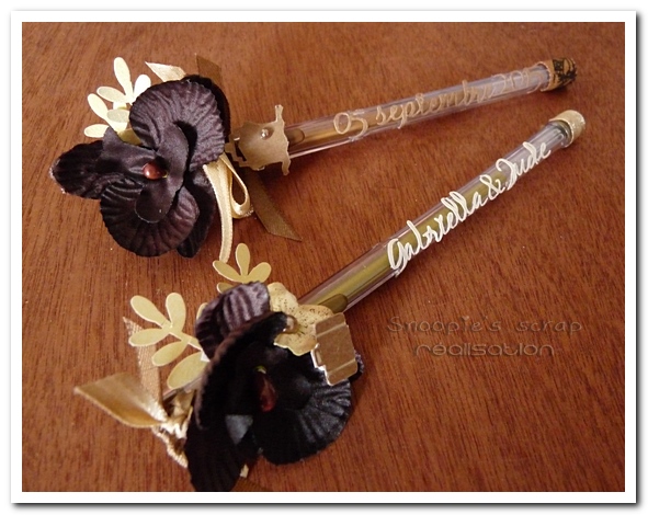 stylos mariage G & J - snoopiescrap creation (1)