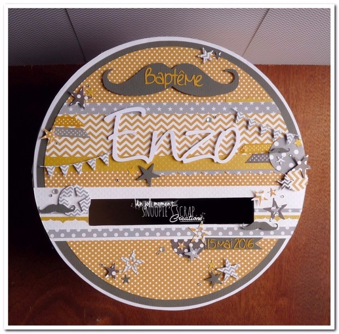 tirelire urne Baptême Enzo - snoopiescrap (1)