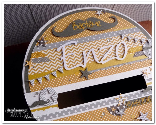 tirelire urne Baptême Enzo - snoopiescrap (2)