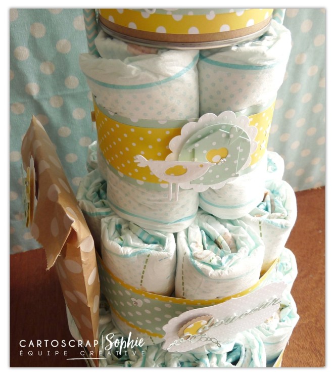 snoopie - cartoscrap dt - gateau de couches (5)