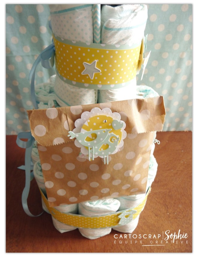 snoopie - cartoscrap dt - gateau de couches (8)