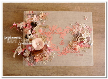 Livre D'Or Pailleté 80 Pages 160 Côtés Mariage Argent Or Rose Champagne - Scrapbooking